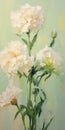 Romanticized Views: White Carnations In Harmonious Colors