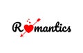 romantics word text typography design logo icon Royalty Free Stock Photo