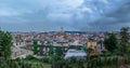 Rome aerial cityscape view from Pincian Hill at sunset - Rome, Italy Royalty Free Stock Photo