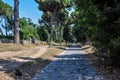 Rome, ancient via appia antica, one of the oldest roads in the world