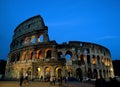 ROME - APRIL 18: Coliseum exterior on April 18, 2015 in Rome, Italy. The Coliseum is one of Rome's most popular tourist attraction