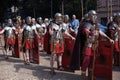 ROME - APRIL 22: Participants of historic-dress procession prep