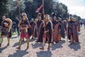 ROME - APRIL 22: Participants of historic-dress procession prep