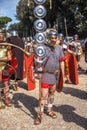 ROME - APRIL 22: Participants of historic-dress procession prep