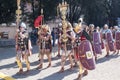 ROME - APRIL 22: Participants of historic-dress procession prep