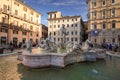 Rome architectural buildings detail in Vatican city in summer time ,touristic season in Italy