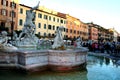 Rome-Artesian fountain in Piazza Navona.