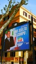 Street poster of the party of FORZA ITALIA by SILVIO BERLUSCONI