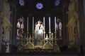 Rome, Basilica of Santa Maria Sopra Minerva. Altar dedicated to the Virgin Mary