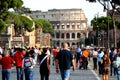 Rome-Beautiful panorama of the city center.