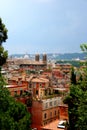 Rome-Beautiful panorama of the city center. Royalty Free Stock Photo