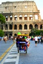 Rome-Beautiful panorama of the city center.