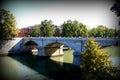 Rome-Bridge over the Tiber River.