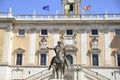 Rome, Campidoglio square, equestrian sculpture of Marcus Aurelius
