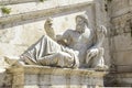Rome, Campidoglio square sculpture depicting the river Nile