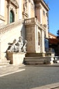 Rome-Campidoliu square, statues and buildings