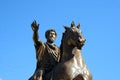 Rome-Capitol Square, statues and buildings.