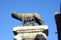 Rome-Capitol Square, statues and buildings.