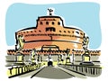 Rome (Castel S.Angelo) Royalty Free Stock Photo