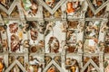 Vatican - Ceiling Of The Sistine Chapel Royalty Free Stock Photo