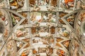 Vatican - Ceiling Of The Sistine Chapel Royalty Free Stock Photo