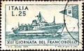 Italian postage stamp for 13th day of the postage stamp