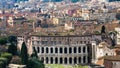 Rome city with ancient Theatre of Marcellus Royalty Free Stock Photo