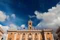 Rome City Hall with clouds Royalty Free Stock Photo