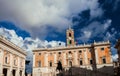 Rome City Hall with clouds Royalty Free Stock Photo