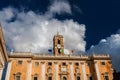 Rome City Hall with clouds Royalty Free Stock Photo