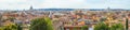 Rome city view from the Pincio Terrace Royalty Free Stock Photo