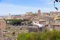 Rome cityscape with Roman Forum view. Royalty Free Stock Photo