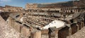 Rome Coliseum Interior Panorama Royalty Free Stock Photo