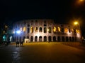 Rome Colliseum at Night Royalty Free Stock Photo