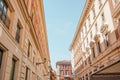 Rome - Colorful Buildings Near Piazza Colonna Royalty Free Stock Photo