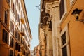 Rome - Architectural Views Near Piazza di Montecitorio Royalty Free Stock Photo