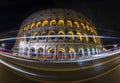 Italy rome Colosseo evening long exposure Royalty Free Stock Photo