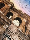 Rome Colosseum assembled puzzle image