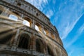 Rome Colosseum Close Up View in Rome , Italy Royalty Free Stock Photo