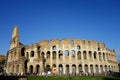 Rome Colosseum Daytime Panoramic View Royalty Free Stock Photo