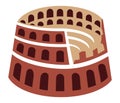 Rome colosseum icon