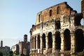 Rome Colosseum and Imperial Forum Panoramic View Royalty Free Stock Photo