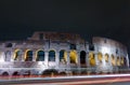 Rome Colosseum night scene Royalty Free Stock Photo