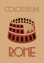 Rome colosseum poster