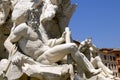 Rome: detail of the fountain in Piazza Navona Royalty Free Stock Photo