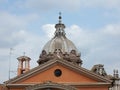 Rome - Dome of San Giuseppe dei Falegnami Royalty Free Stock Photo