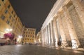 Rome downtown night cityscape Italy Royalty Free Stock Photo