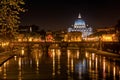 Rome, the Eternal City at night