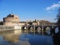 Rome fortess tiber bridge