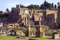 Rome the forum Romanum debris the ruins of the ancient